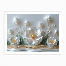 Paper Flowers 64 Art Print