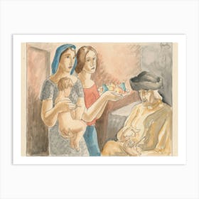 Family, Mikuláš Galanda Art Print