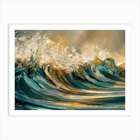 Sea Waves Art Art Print