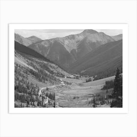 Million Dollar Highway Going Through Mountain Valley Before Entering Silverton San Juan County, Colorado Art Print