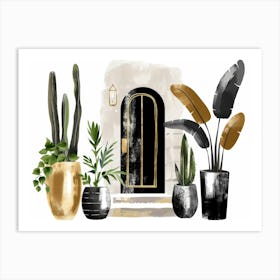 Cactus House 9 Art Print