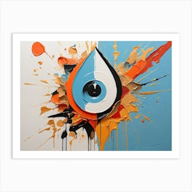 Abstract Eye Painting 5 Art Print