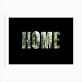 Home Poster Forest Photo Collage 2 Art Print