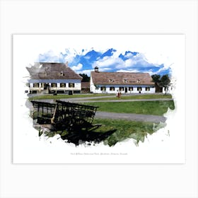 Fort William Historical Park, Northern Ontario, Canada Art Print