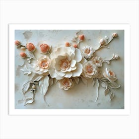 Papier Mache Flowers Art Print