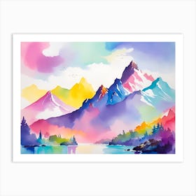 Mountain landscapes 8 Art Print