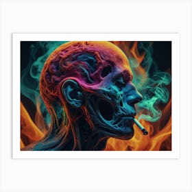 Smoking kills 1 Art Print