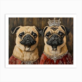 Regal Pug 5 Art Print