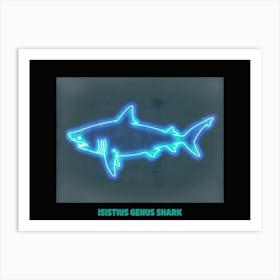 Neon Isistius Genus Shark 2 Poster Art Print