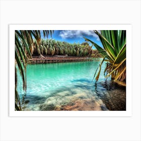 Azure Water Art Print