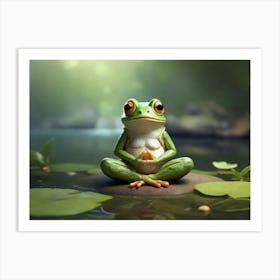 Frog Meditation 1 Art Print