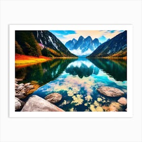 Lake In The Mountains 28 Art Print