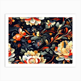 Floral Pattern 5 Art Print