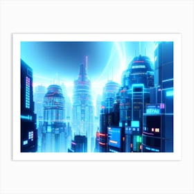 Futuristic City 6 Art Print