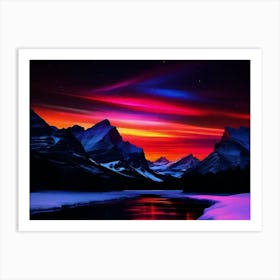 Aurora Borealis Wallpaper Art Print