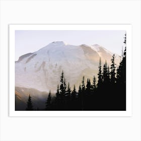 Mount Rainier At Sunset Art Print