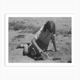 Untitled Photo, Possibly Related To Child Of A Farm Worker Living At The Fsa (Farm Security Administration) Labor Art Print