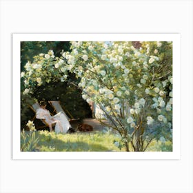 Roses In The Garden Art Print