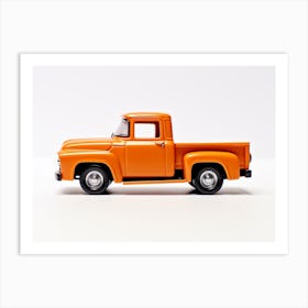 Toy Car 56 Ford Truck Orange 2 Art Print