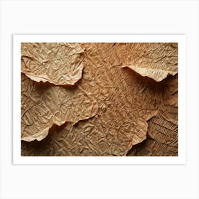 Crinkled Paper Featuring An Array Of Textured Patterns And Pronounced Creases Macro Photography Hi (3) Art Print