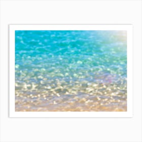 Abstract Beach Background Art Print