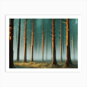 Foggy Forest 2 Art Print