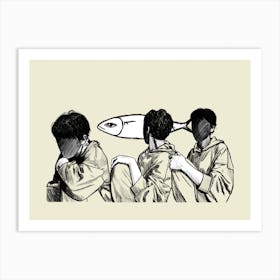 Thinking Art Print