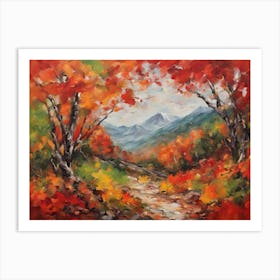 Autumn Path Art Print