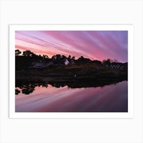 Sunset In Norway 1 Art Print