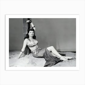 Actress Yvonne De Carlo In A Scene From The Movie Slave Girl Art Print