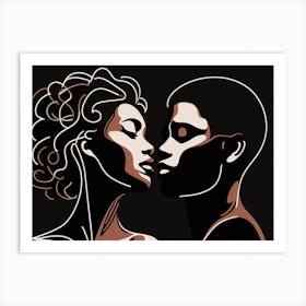 Couple together 1 Art Print