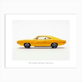 Toy Car 69 Dodge Charger Daytona Yellow Poster Art Print