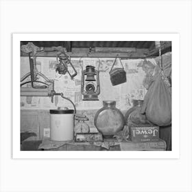 Corner Of Kitchen Of Pomp Hall, Tenant Farmer, Creek County, Oklahoma See General Caption Number 23 By Russell Art Print