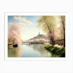 Spring Morning On The Seine 1 Art Print