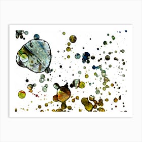 Abstraction Watercolor Balls Art Print