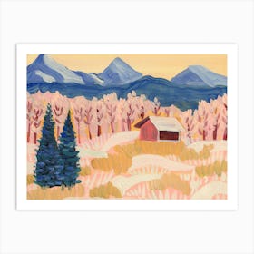 Mountain Winter Art Print