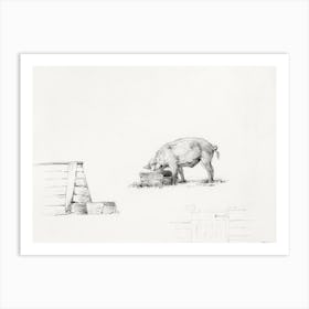 Pig (1823), Jean Bernard Art Print