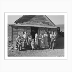 The Frank Weeks Family Living On Farm Near Williston, North Dakota By Russell Lee Art Print