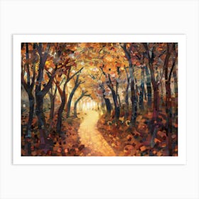 Autumn Forest Path Art Print