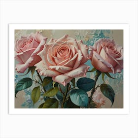 Three Roses 1 Art Print