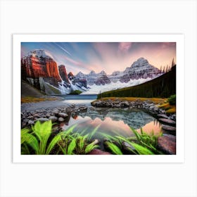 Sunrise In The Mountains 6 Art Print