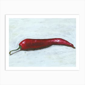 Chilli Pepper - painting still life figurative red kitchen Anton Maliar food Art Print