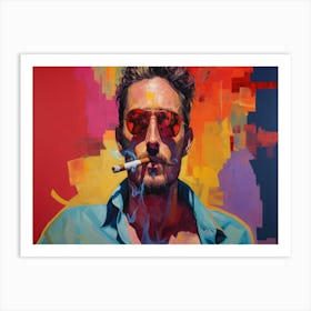 The Man With The Cigar 10 Art Print