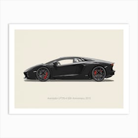 Lamborghini Aventador Car Style Art Print