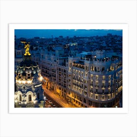 Madrid At Night Art Print