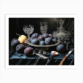 Plums Art Print