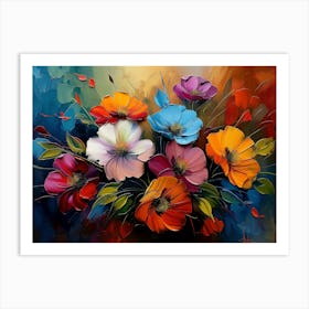 Flowers In A Vase 3 Art Print