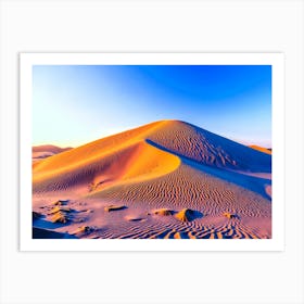 Sand Dunes In The Desert Art Print