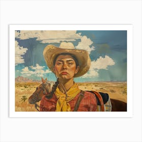 Cowgirl 1 Fy H Art Print