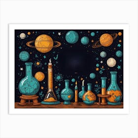 Astronomy Background Art Print